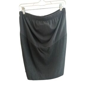 Mimi Maternity Skirt‎ Medium Gray Wool Cashmere Blend Pencil Career NWT USA